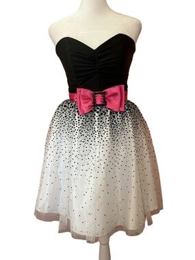 VTG Y2K Jessica McClintock Gunne Sax strapless tulle prom cupcake dress NWT 5